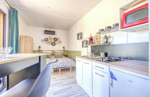 Grayan-Et-L'Hopital Appartement | Studio Chalet Nature avec terrasse et climatisation
