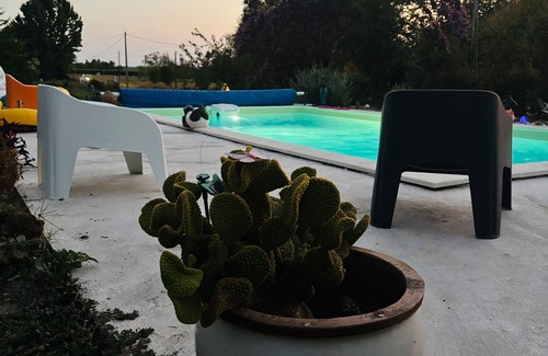 Mazeres Appartement | Studio 'De La Hulotte' avec piscine partagée, Wi-Fi et climatisation