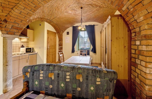 Krostitz Appartement | Studio 'Ferienwohnung Nr 2 Rose' avec jardin partagé et Wi-Fi