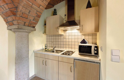 Krostitz Appartement | Studio 'Ferienwohnung Nr 2 Rose' avec jardin partagé et Wi-Fi