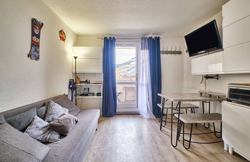 Les Deux Alpes Appartement | Studio 'Les 2 Alpes' avec vue sur la montagne et balcon