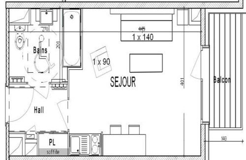 Les Saisies Appartement | Studio avec Piscine et Jacuzzi aux Saisies, Proche du Centre, 2 Étoiles, 3 Pers. - FR-1-594-143