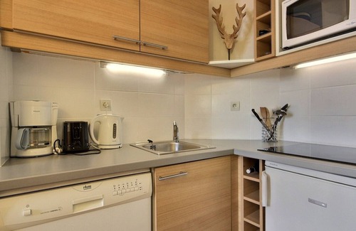 Belle Plagne Appartement | Studio cabine 4 pers, balcon, proche pistes et commerces