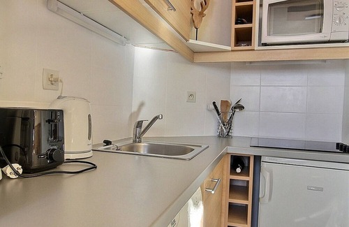 Belle Plagne Appartement | Studio cabine 4 pers, balcon, proche pistes et commerces