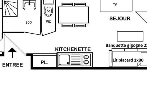 Les Saisies Appartement | Studio cabine cosy avec balcon, proche télésièges et commerces, 5 couchages - Les Saisies - FR-1-594-315