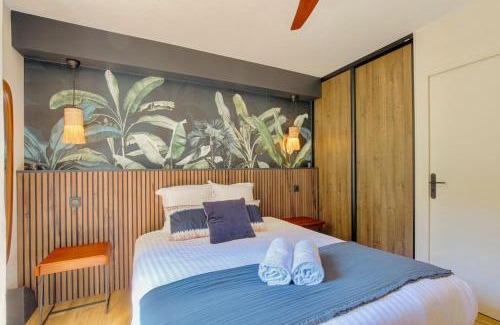 Villette Gare Appartement | Studio chic piscine, jardin et parking, Lyon 3