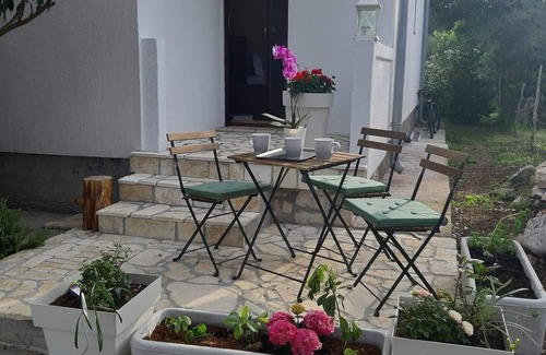 Suha Punta Appartement | Garçonnière avec la terrasse Kampor, Rab (AS-5014-a)