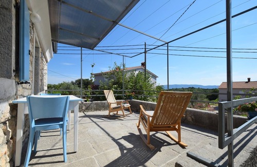 Skrbcici Appartement | Garçonnière avec la terrasse Skrbčići, Krk (AS-20440-b)