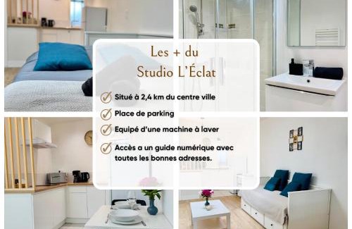 Troyes Appartement | Studio L'Éclat - Parking - Machine à laver & Wifi