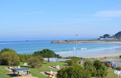 Trevou-Treguignec Appartement | Studio piscine et vue mer