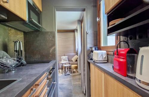 Flaine Appartement | Studio Rénové avec Kitchenette Équipée, Proche des Pistes et Commerces, Casiers à Ski - FR-1-425-207
