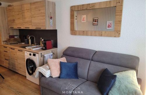 Le Grand-Bornand Appartement | Studio rénové avec cabine pour 4 pers, calme à Le Grand-Bornand - FR-1-458-199
