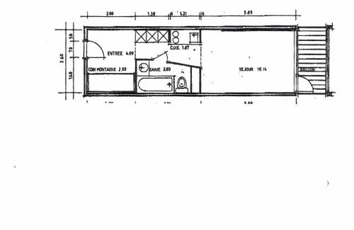 Arc-2000 Appartement | Studio ski aux pieds pour 3 pers, balcon sud - FR-1-411-458