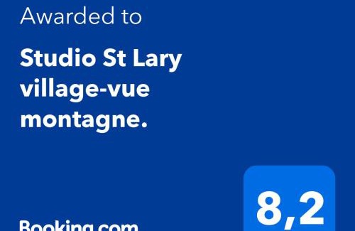 Saint-Lary-Soulan Appartement | Studio St Lary village-vue montagne.