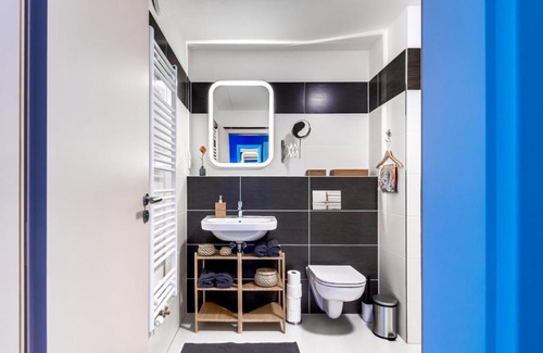 Prague 9 Appartement | Studio Travel Blue, Harfistka Residence, O2 Arena