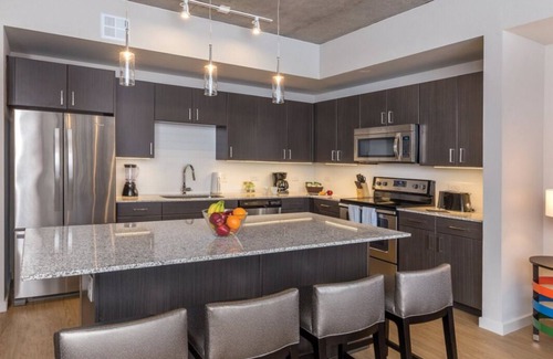 Civic District Copropriété | Studio unit/Austin - Full Kitchen, W/D, Rooftop Pool, & More!