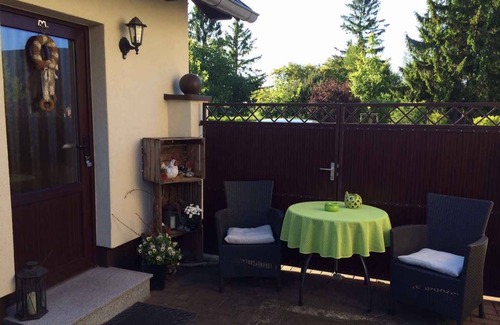 Tilzow Appartement | Studio avec barbecue de terrasse