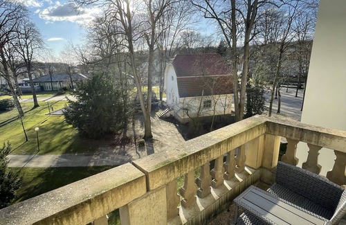 Bad Rothenfelde Appartement | Studio with balcony and view of the salt works