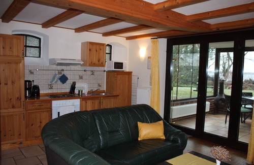 Bad Saarow Appartement | Studio avec jardin d'hiver et vue sur le lac - Ferienhof Löschenrand