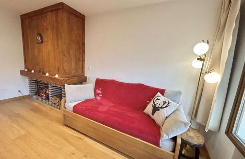 Megeve Appartement | Studios + Cabine à Megève, 4 Couchages, 500m des Remontées, Balcon Sud, Parking Inclus - FR-1-597-34
