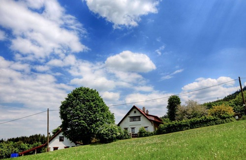 Lhotka Maison | Merveilleuse maison de vacances privée pour 12 personnes avec WIFI, TV, terrasse et vue panoramique