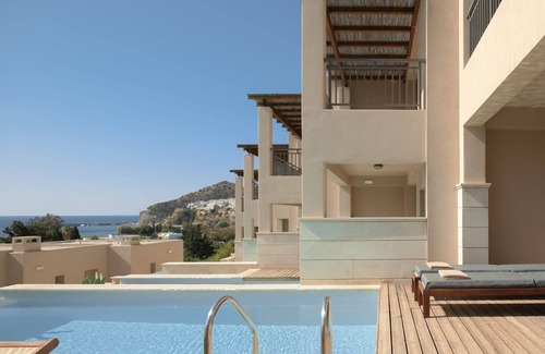 Agia Galini Villa | Stunning Agios Vasilios Suite | Allen Suite | 2 Bedrooms | Min. Children Age: 13 Years | Private Furnished Balcony and Pool with Sea View | Spacious Shared Furnished Sun Terrace | Shared Outdoor Pool | Shared Hot Tub | Agia Galini