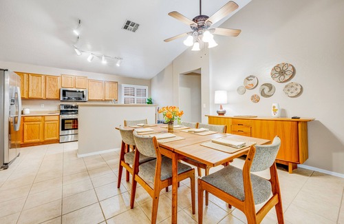 Suncliff Maison | Stunning home with pool, patio, grill, central AC & washer/dryer