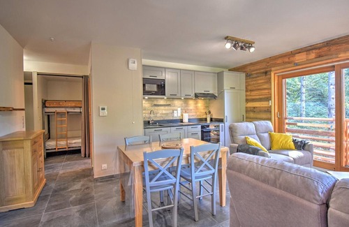 Montriond Appartement | Appartement neuf 62m², 6 pers, proche centre Montriond, terrasse, garage, casier à ski