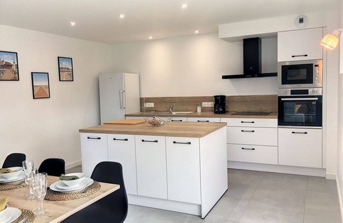 La Fresnais Maison | Magnifique maison de vacances privée pour 6 personnes avec WIFI, TV et patio