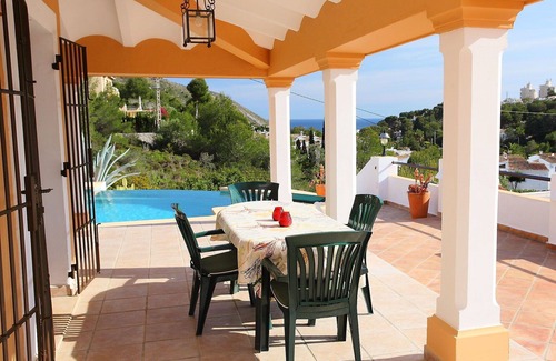 El Portet Villa | Belle maison de vacances privée avec climatisation, piscine privée, TV, terrasse, vue panoramique