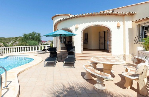 Rafol de Almunia Villa | Maison de vacances privée avec WIFI, climatisation, piscine privée, TV, patio, vue panoramique