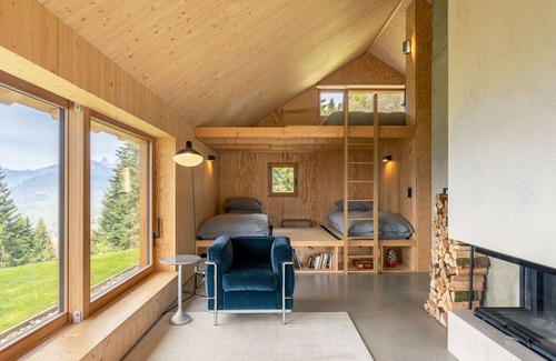Les Posses-sur-Bex Maison | Belle maison de vacances privée pour 4 personnes avec parking