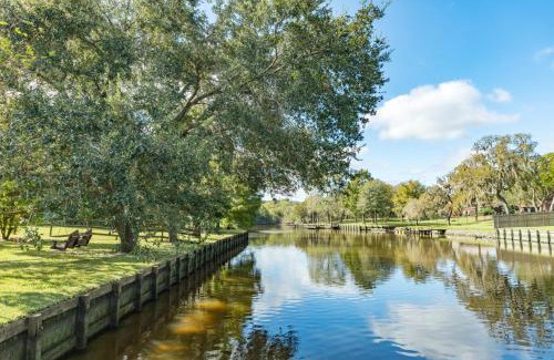 Dickinson Maison | Stunning Waterfront Rental Property with Private Dock and Pool