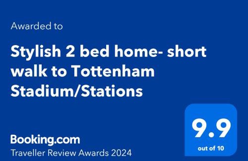Upper Edmonton Maison | Stylish 2 bed home- short walk to Tottenham Stadium/Stations