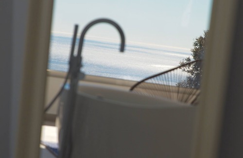 Agios Vasileios Villa | Villa élégante et contemporaine de 3 chambres, avec grande piscine et vue imprenable sur la mer