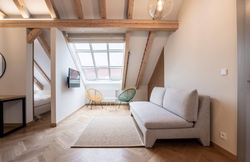 Vinohrady Appartement | Stylish Attic Retreat near Rieger Gardens
