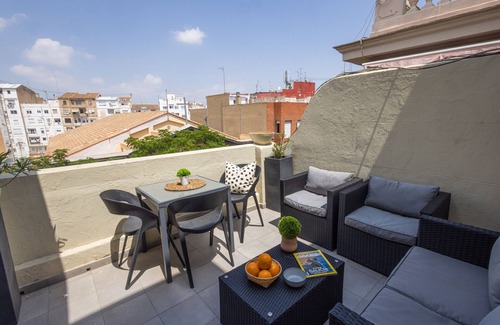 Extramurs Appartement | Penthouse élégant dans le centre de Valence.