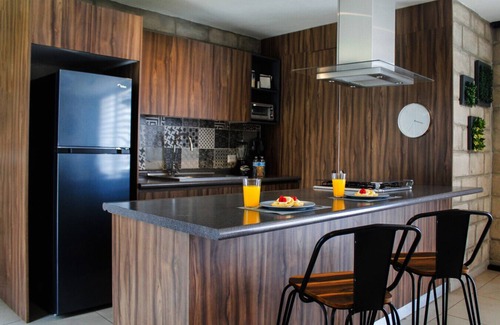 Downtown Guadalajara Appartement | Stylish Authentic Loft w/Gym & Coworking | 1 BD | Tribu Colón