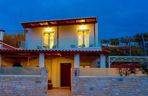 Skaleta Villa | Stylish Beachfront Villa with Amazing Sea Views, A/C, Private Pool in the Pretty Resort of Skaleta!