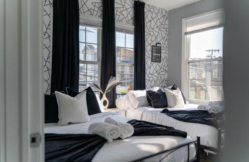 Harrison Appartement | Stylish Secret, 1 FREE Parking, Sleeps 8, Walk to train and Red Bull Arena, 20 Percent OFF