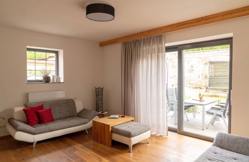 Rauhenebrach Copropriété | Stylish vacation apartment -Darre- in the old brewery