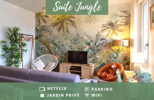 Orbec Appartement | SUITE JUNGLE - JARDIN, NETFLIX et PARKING - Le Manoir aux Pommes