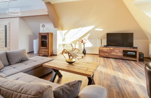 Monchgut-Granitz Appartement | Suite ODINS HALLE - Odins Blick Wohnung 8 - direkt am Privatstrand, Sauna, Garten