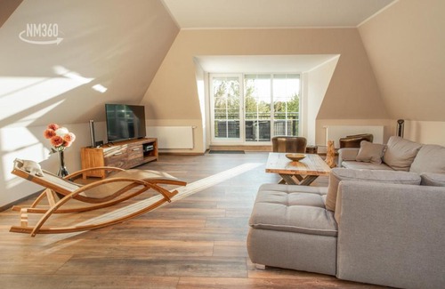 Monchgut-Granitz Appartement | Suite ODINS HALLE - Odins Blick Wohnung 8 - direkt am Privatstrand, Sauna, Garten
