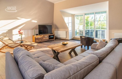 Monchgut-Granitz Appartement | Suite ODINS HALLE - Odins Blick Wohnung 8 - direkt am Privatstrand, Sauna, Garten