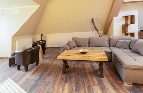 Monchgut-Granitz Appartement | Suite ODINS HALLE - Odins Blick Wohnung 8 - direkt am Privatstrand, Sauna, Garten