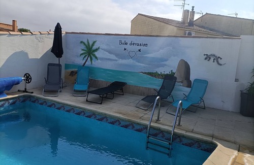 Trebes Lit Et Petit-Déjeuner | Suite privative avec jaccuzi Billard et terrasse a 10 min de Cité de Carcassonne
