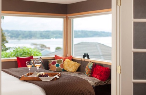 Three Tree Point Lit Et Petit-Déjeuner | Suite avec vue sur Puget Sound, mont Rainier et olympique