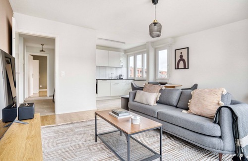 Altstetten Appartement | Sunlit Altstetten 3 Room w/ Storage & W/D, nr Local Market, by Blueground