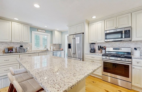 Wells Beach Maison | Sunny home near the sand with bikes, grill, firepit, & balcony- dog-friendly